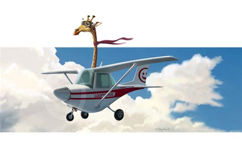 Flying giraffe by Loopydave on DeviantArt