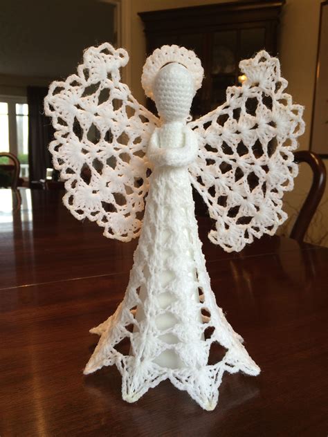 Crocheted Angel Tree Topper Crochet Angel Tree Toppers Angel Tree Topper