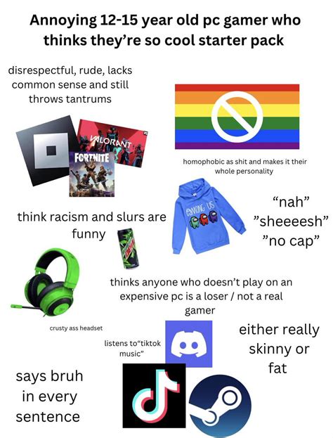 Starter Pack Memes On Twitter Year Old Pc Gamer Starterpack