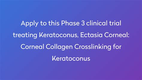 Corneal Collagen Crosslinking For Keratoconus Clinical Trial 2024 Power