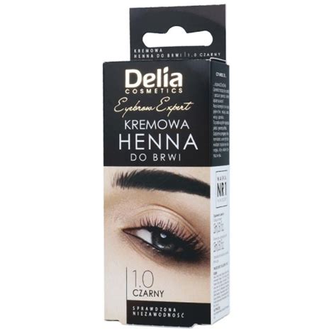 Delia Henna Do Brwi Kremowa Czarna 1 0 15ml AbcKosmetyczne Pl