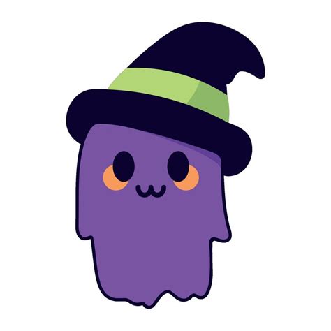 Halloween Cute Ghost Character Illustration Isolated 47645256 Vector