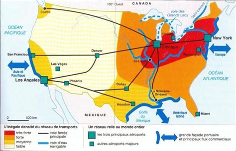 Parcours R Aliser Un Croquis Des Tats Unis Partir Dun Texte