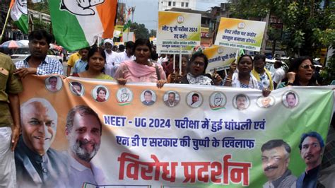 NEET UGC NET Exam Row Congress Holds Nationwide Protests Against