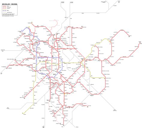 Bruxelles Metro Map