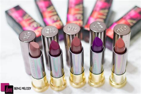 Urban Decay Vice Lipstick Swatches On Medium Brown Skin