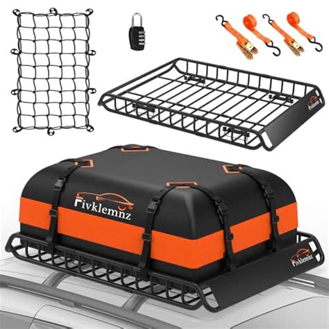 FIVKLEMNZ Roof Rack Cargo Carrier, Universal Roof Basket (51"x 36"x 5 ...