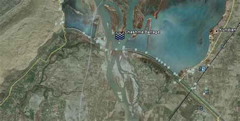 Satellite image of Chashma Barrage. | Download Scientific Diagram