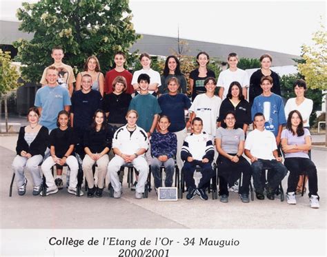 Photo de classe 3B de 2000 Collège L etang De L or Copains d avant