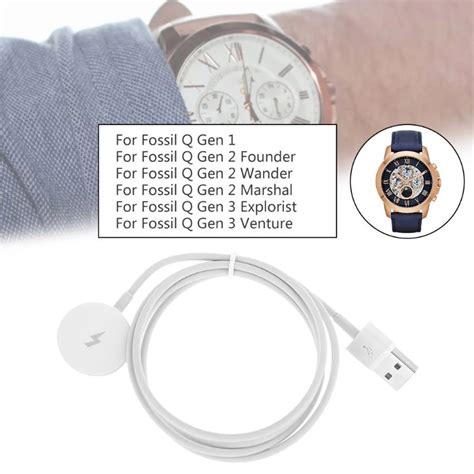 Smart Watch Charger Fast Charging Stand Dock Cable For Fossil Q Gen 1