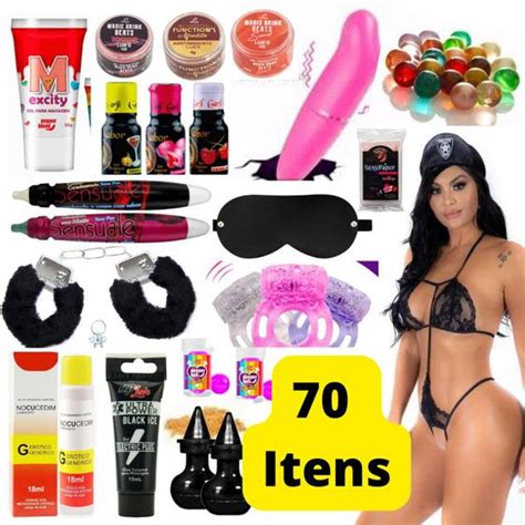 Kit Completo Revendedora Atacado Sacoleira 70 Itens Sex Shop Sexyshop C