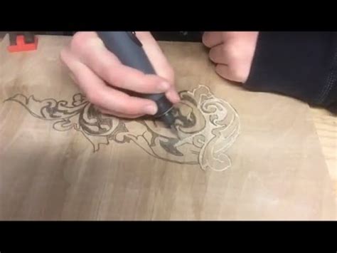 Dremel Wood Engraving - design - YouTube