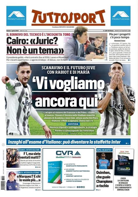 PRIMA PAGINA Tuttosport Osimhen Che Guaio Champions A Rischio