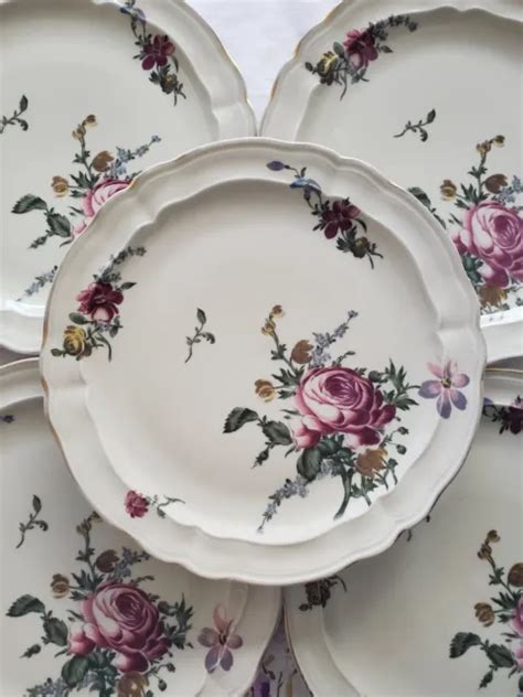 Lot Assiettes Plates En Porcelaine De Limoges Bernardaud Strasbourg