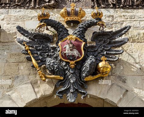 Double Headed Eagle The Old Coat Of Arms Of The Russian Empire On