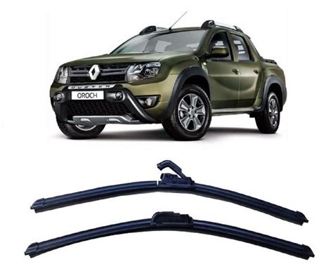 Par De Palhetas Limpador De Parabrisa Dianteiro Renault Duster Oroch