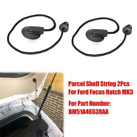 1Pc 2Pcs Car Rear Tailgate Trunk Parcel Shelf String For Ford Focus MK3