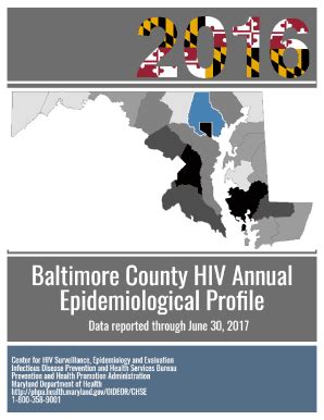 Fillable Online Baltimore County Annual Hiv Epidemiological Profile