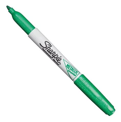 Marcador Permanente Sharpie Metallic De Ponta Fina Verde Esmeralda X