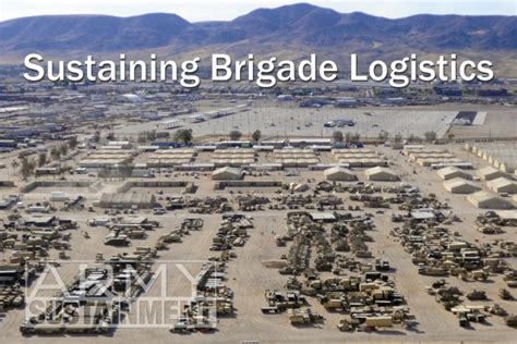 Sustaining Brigade Logistics Concepts Of Support Sops Critical To