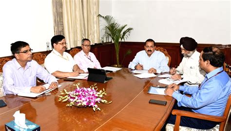 Jitendra Singh Chairs Review Meeting With The Officials Of Doner Nec