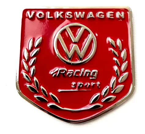 Brasão Plaquinha Volkswagen Racing Fusca Brasília Kombi Parcelamento