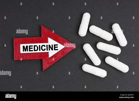 Medicine Concept Tablets Are On A Black Background They Are Indicated