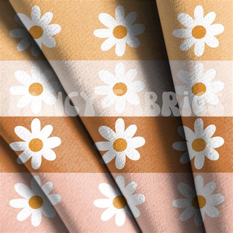 Fall Floral Stripes Fabric By The Yard Bullet Dbp Swim Etsy