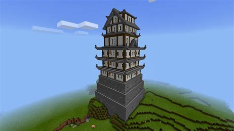 A japanese castle that I’ve built in creative. : r/Minecraft