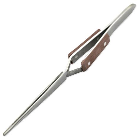 Cross Locking Fiber Grip Soldering Tweezers Medium Point