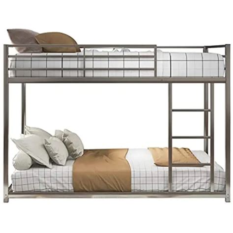 Metal Bunk Bedfull Over Full Bunk Bed Frameheavy Duty Space Saving Designeasy Assembly With