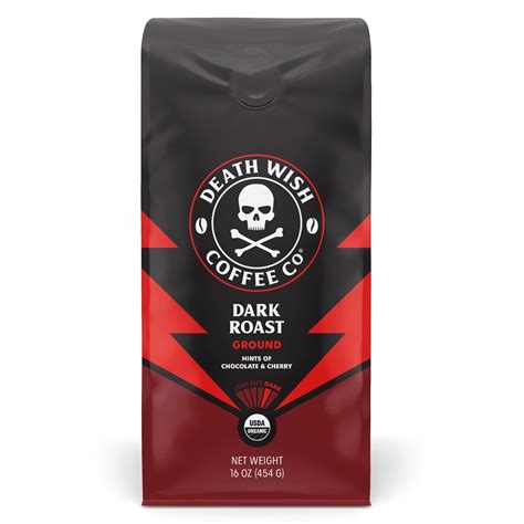 Buy Death Wish Coffee Co And Fair Trade Dark Roast Ground Coffee 16 Oz Online At Desertcartkenya