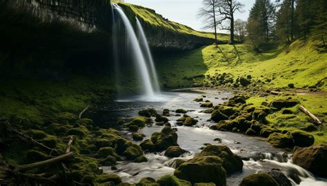 Green Waterfall Scenery Stock Photos, Images and Backgrounds for Free Download