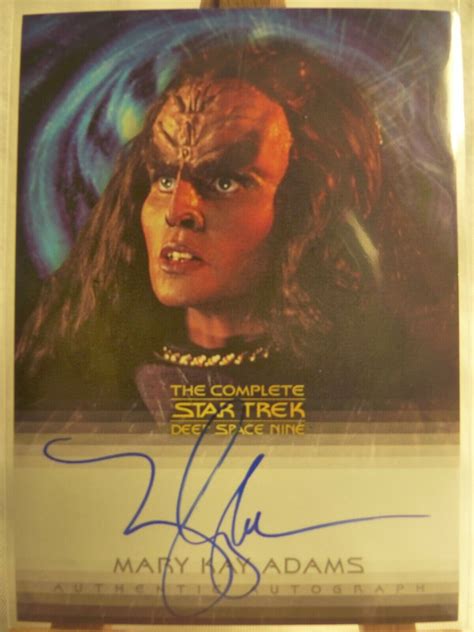 Mary Kay Adams Grilka The Complete Star Trek Deep Space Nine Autograph