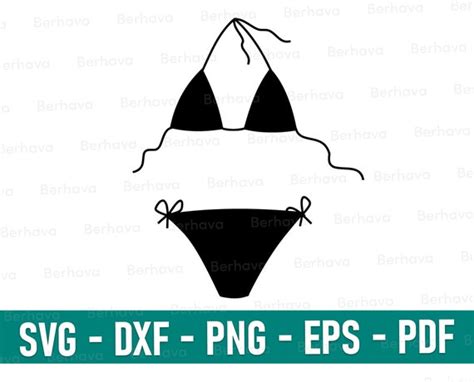 Bikini Svg Bikini Cricutbikini Png Bikini Vector Clipart Etsy