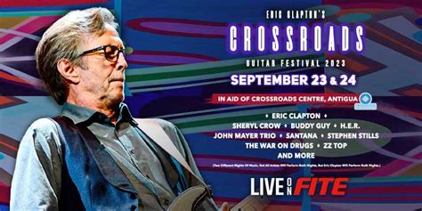 Eric Clapton's 2023 Crossroads Guitar Festival Announces Global Pay-Per-View Distribution