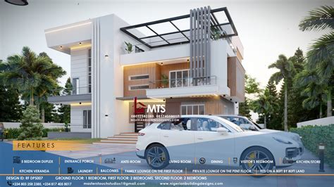 5 BEDROOM DUPLEX RF DP5007 NIGERIAN BUILDING DESIGNS