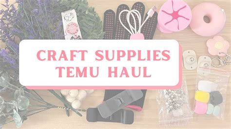 Craft Supplies Temu Haul For Cricut Sublimation And Home Decor Youtube