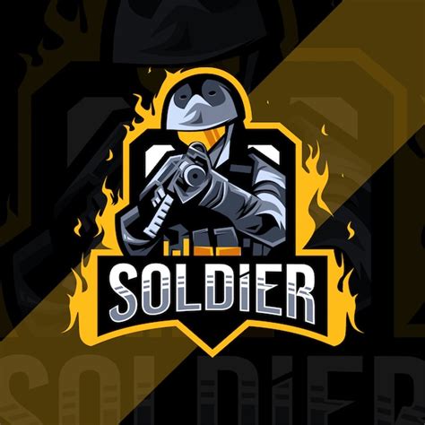 Premium Vector Soldier Mascot Logo Esport Template Design