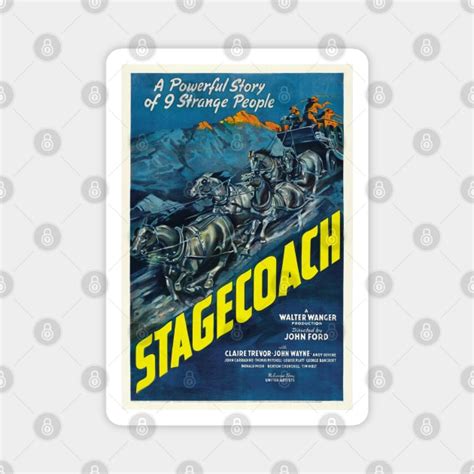 Stagecoach Movie Poster - John Wayne - Magnet | TeePublic