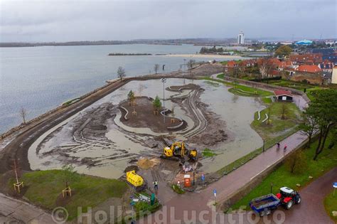 Hollandluchtfoto Aanleg Ijsbaan In De Wijde Wellen