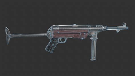 Mp40 Submachine Gun 3d Model By Yn Delmund