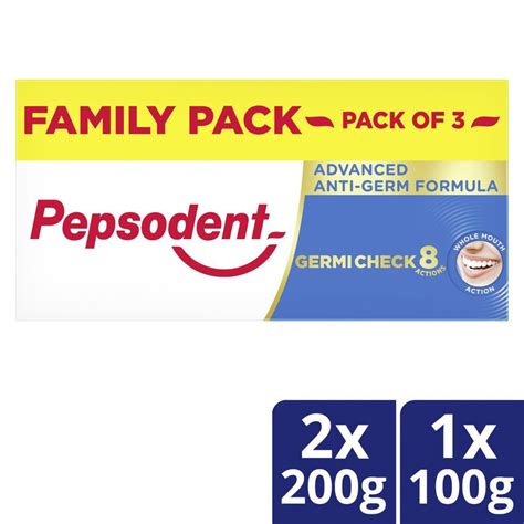 Pepsodent Germicheck 8 Actions Toothpaste With Anti Germ Formula