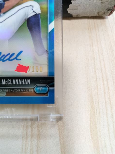 Letaoshane Mcclanahan Bowman Draft Blue Rfractor Auto