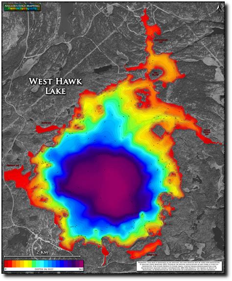 West Hawk Lake Print Map Anglers Edge Mapping