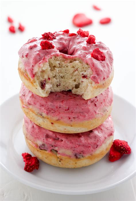 Strawberries And Cream Donuts Baker By Nature