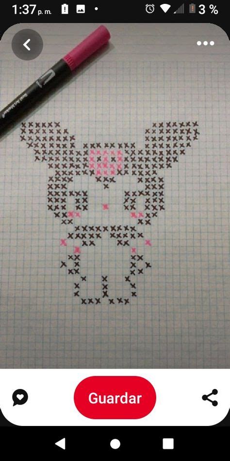 Dibujos De Kuromi En Cuadricula