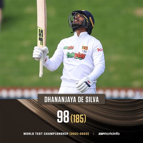 Espncricinfo On Twitter Heartbreak For Dhananjaya De Silva He Falls