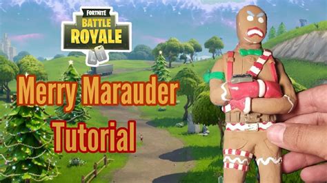 Fortnite Battle Royale Merry Marauder Polymer Clay Tutorial Youtube