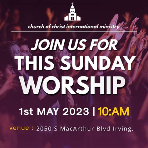 Join Us Worship Service Template Postermywall